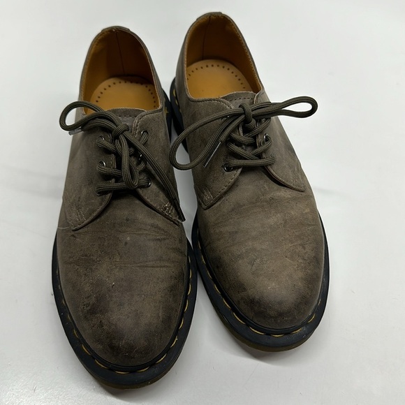 Dr Martens Docs Low Top Oxford Lace Up Shoes Sneakers Suede Gray Women's Size 9 - Picture 2 of 9